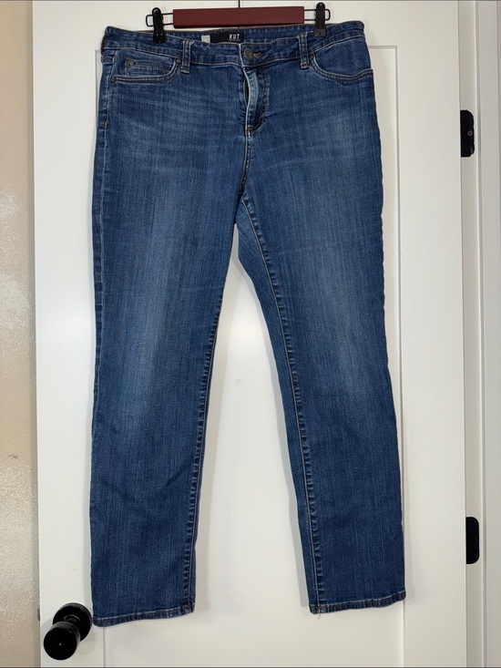Kut from the Kloth Denim - Kut from the Kloth Women's Straight Leg Jeans Medium Blue Wash Sz 14 bootcut
